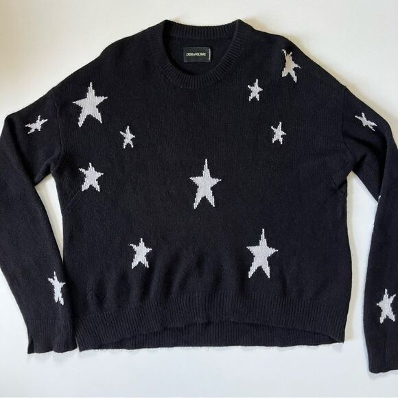 Zadig & Voltaire Cashmere Markus Stars Sweater XS - Picture 8 of 13